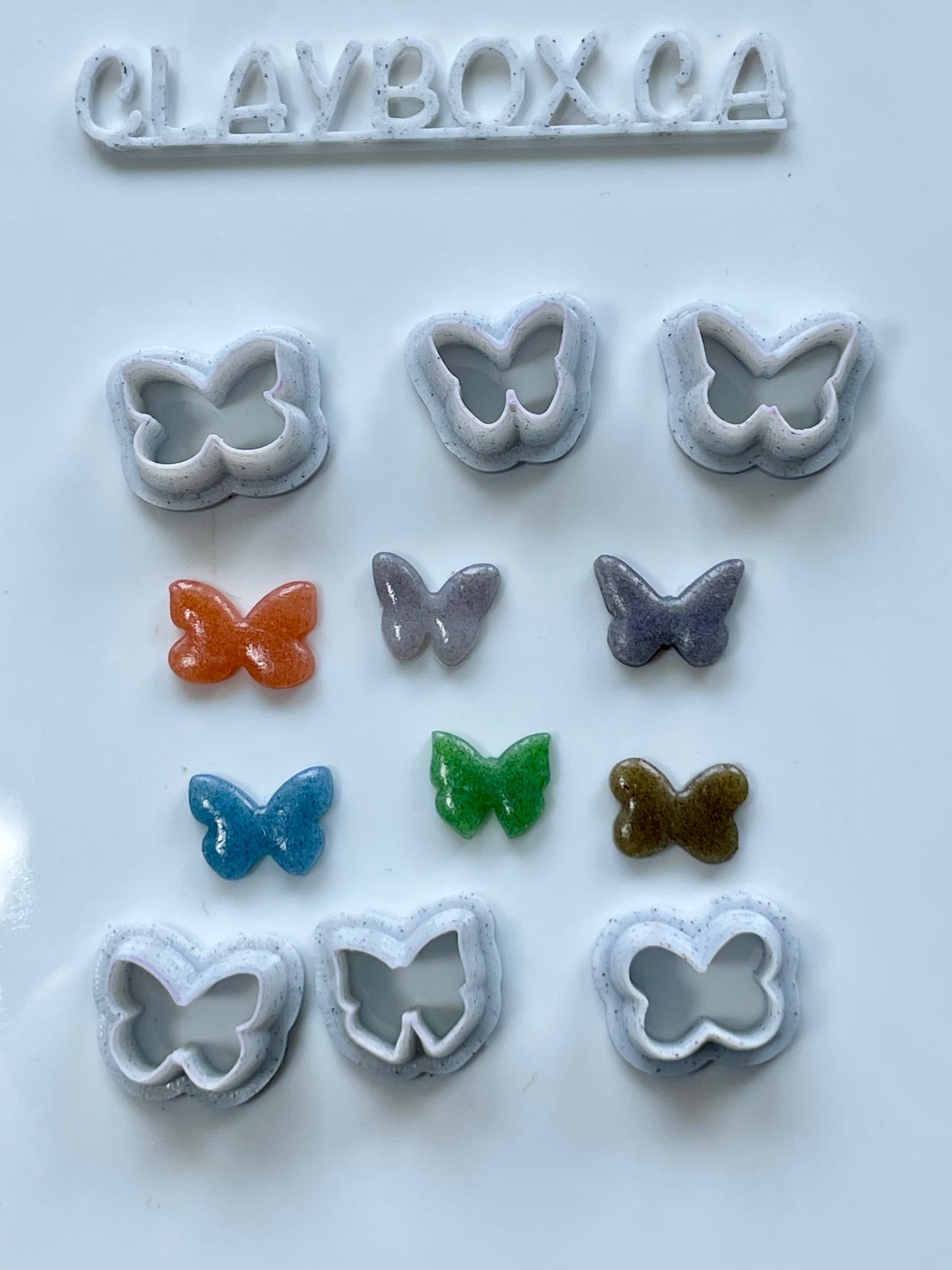 Butterfly stud cutters - made for polymer clay