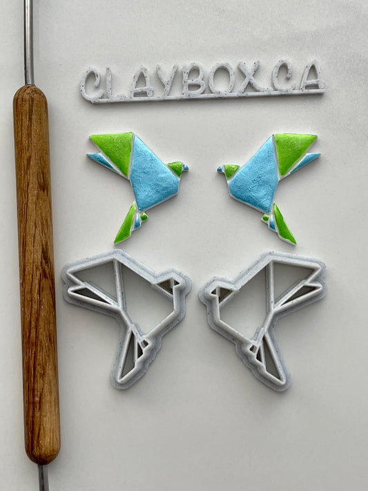 Origami bird cutter pair