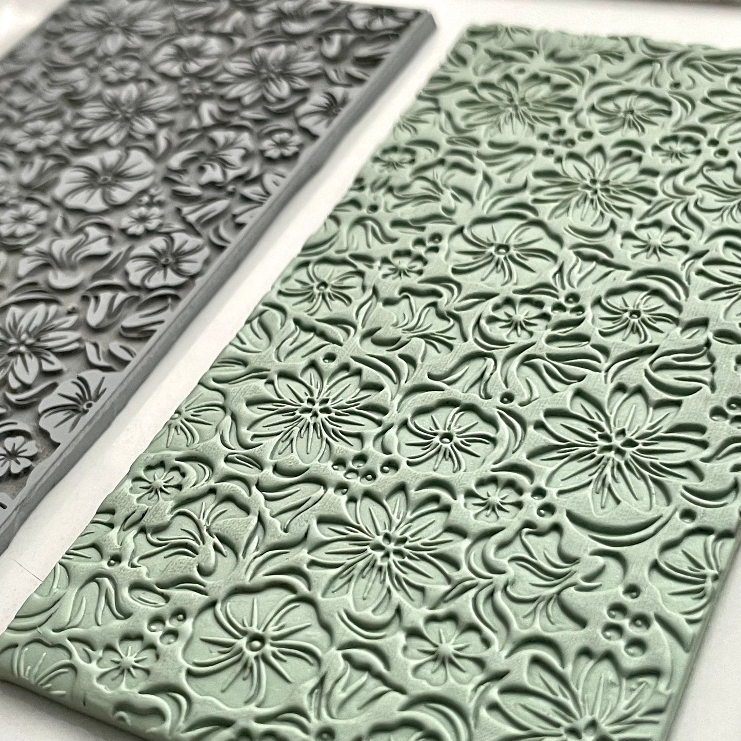 Floral texture mat