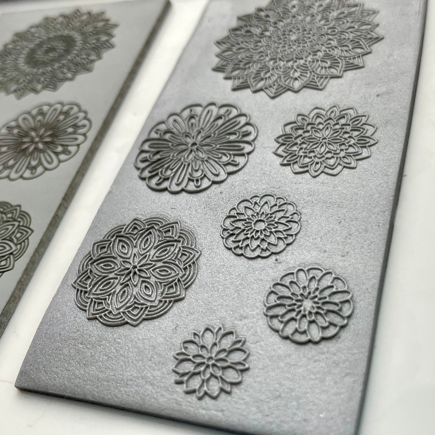 Mandala texture mat and matching cutters