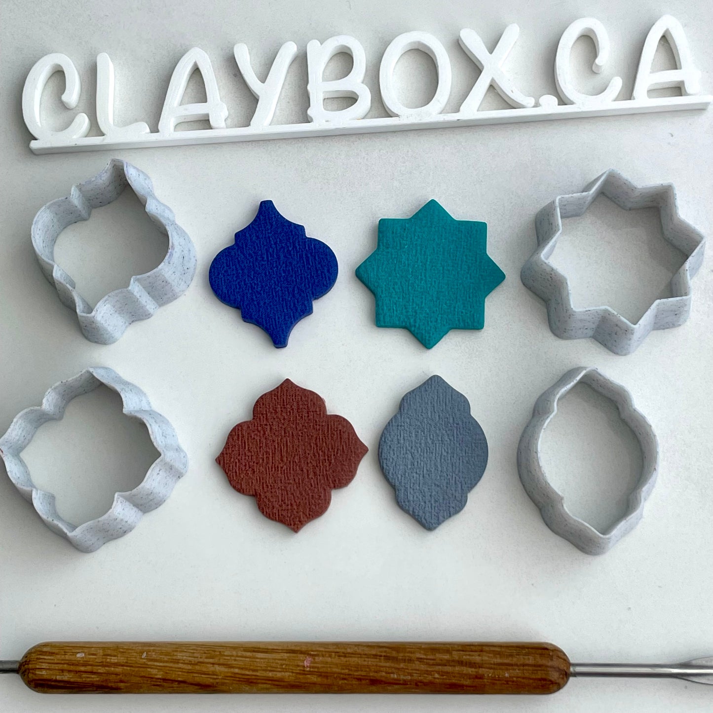 Moroccan shapes cutter set - made for polymer clay