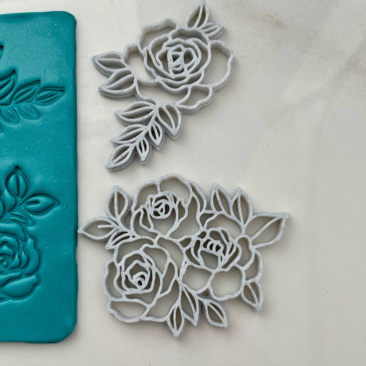 Chunky rose stamps
