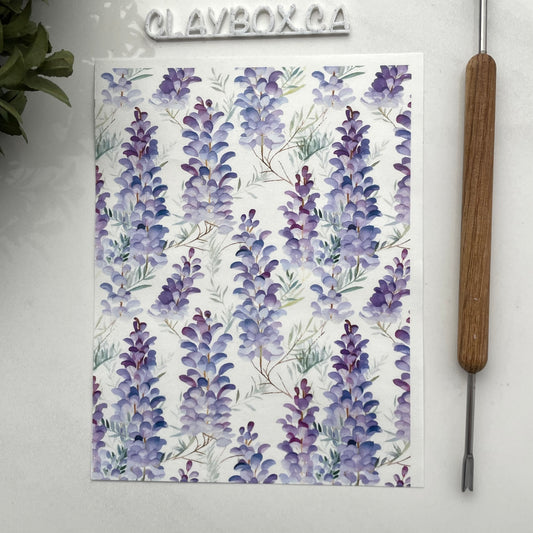 Wisteria image transfer - for use with polymer clay