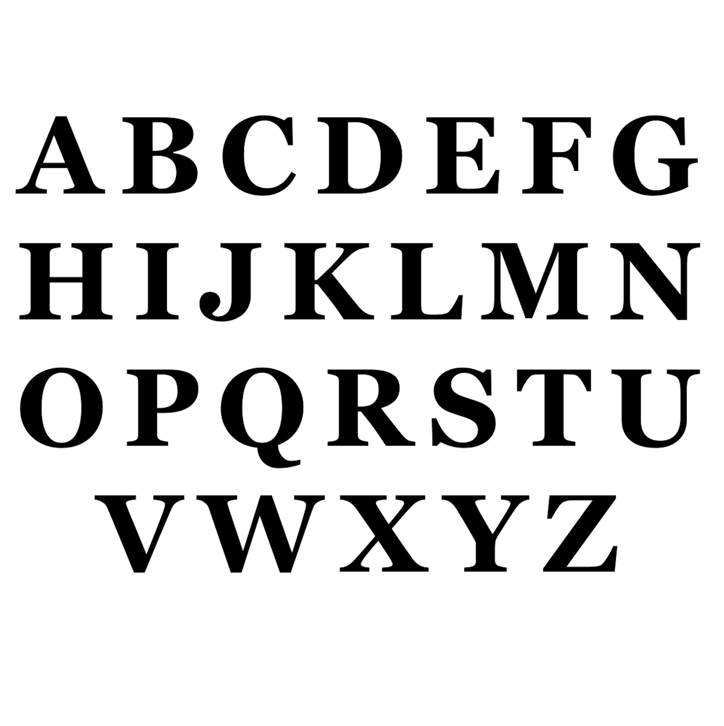 Large alphabet cutters