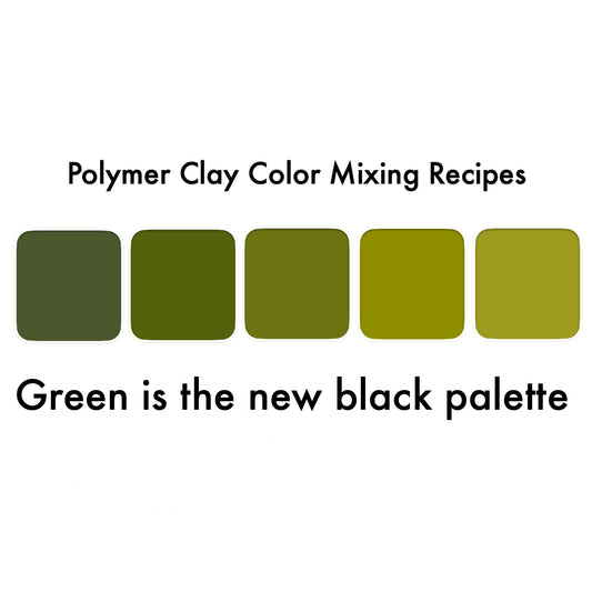 Olive palette - FREE color recipes for Premo polymer clay