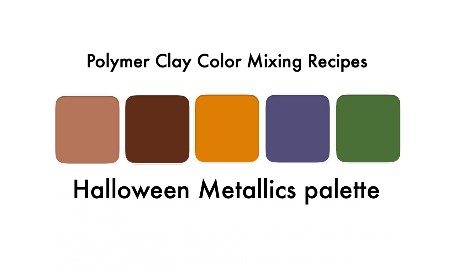 Halloween Metallics color recipes