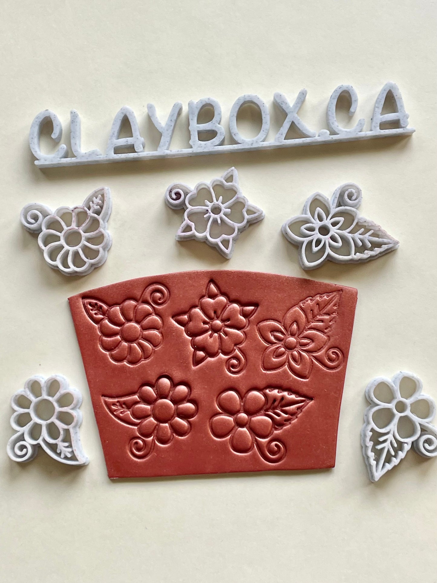 Chunky flower stamps
