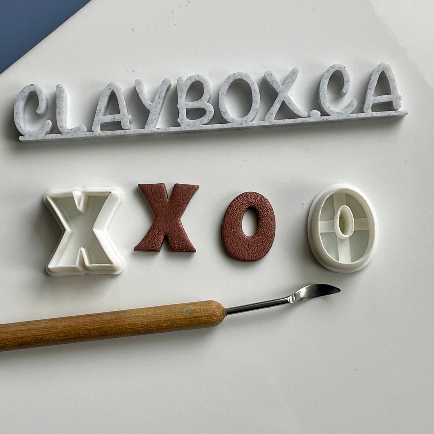 X and O cutter pair - made for use with polymer clay