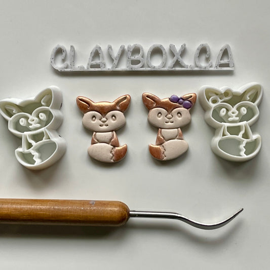 Foxy friends stamp/cutter pair