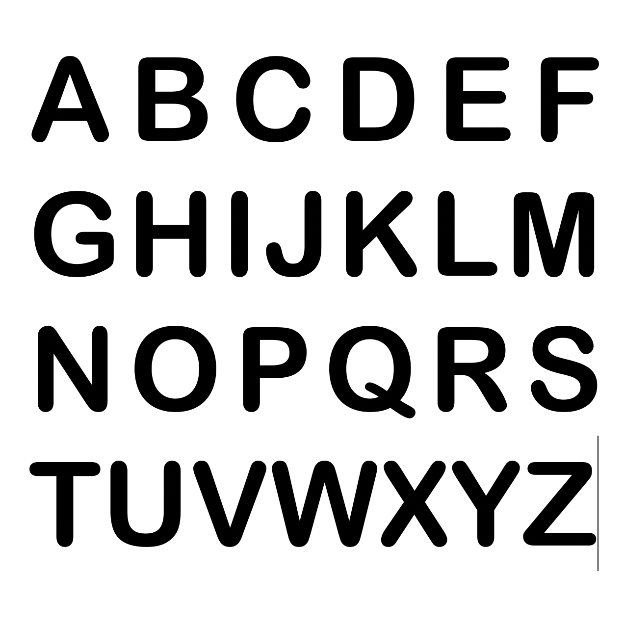 Alphabet cutters