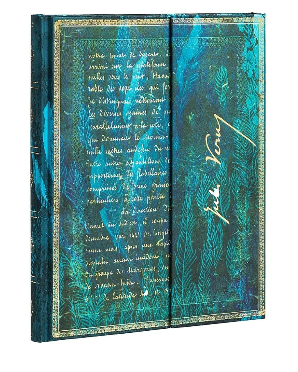 Jules Verne hardcover journal - 7" x 9" - 144 lined pages