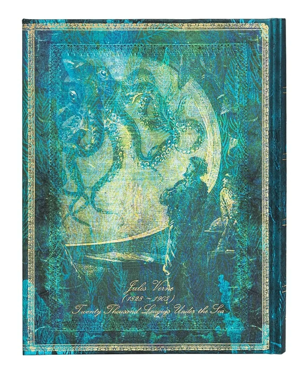 Jules Verne hardcover journal - 7" x 9" - 144 lined pages