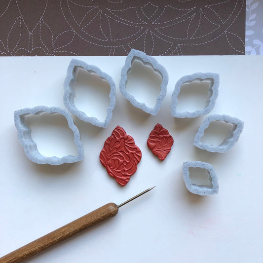 Moroccan shape cutter set - made for use with polymer clay
