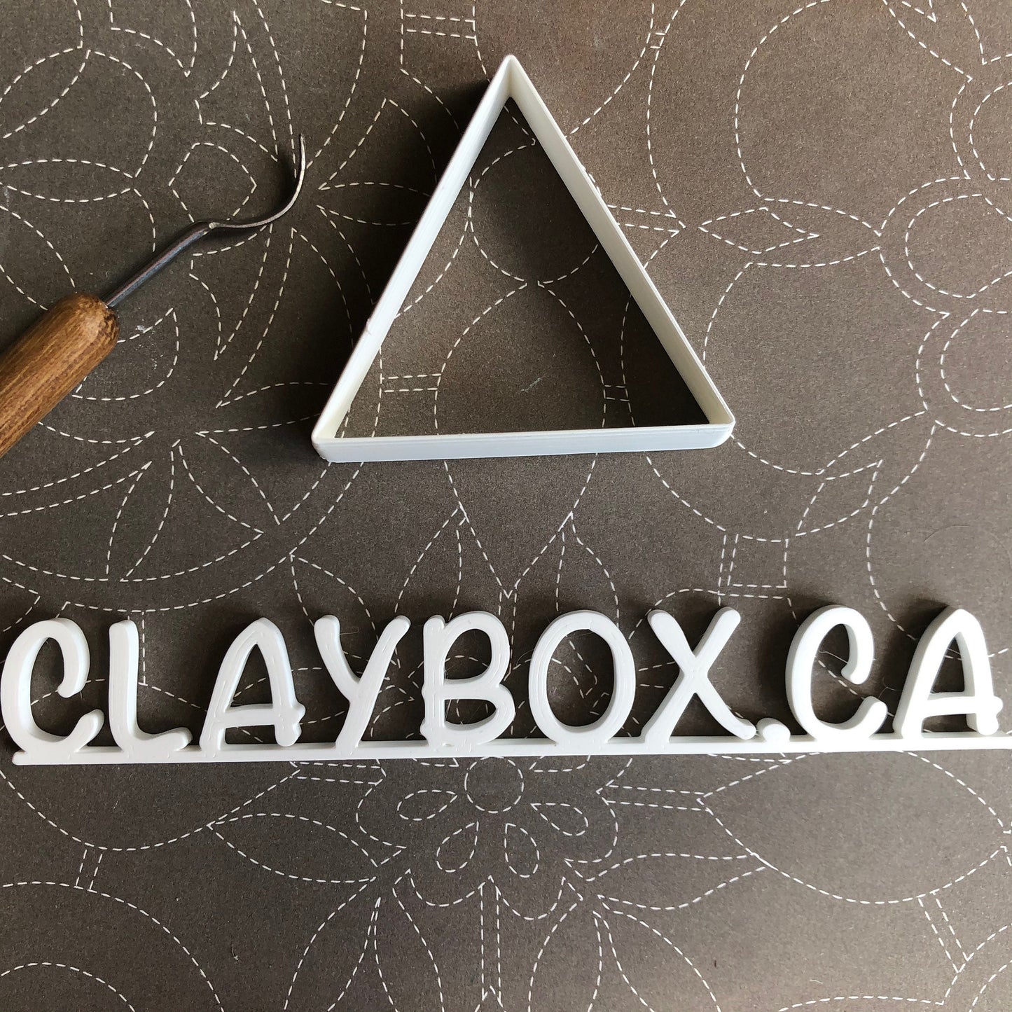 Equilateral triangle cutter set - made for use with polymer clay
