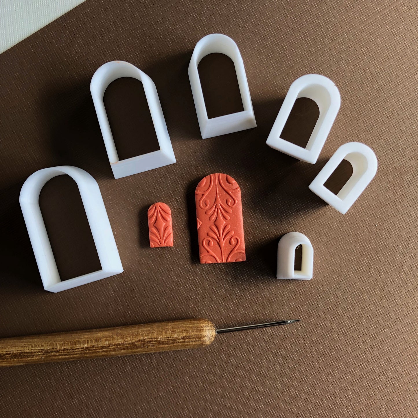 Slim arch cutter set - made for use with polymer clay