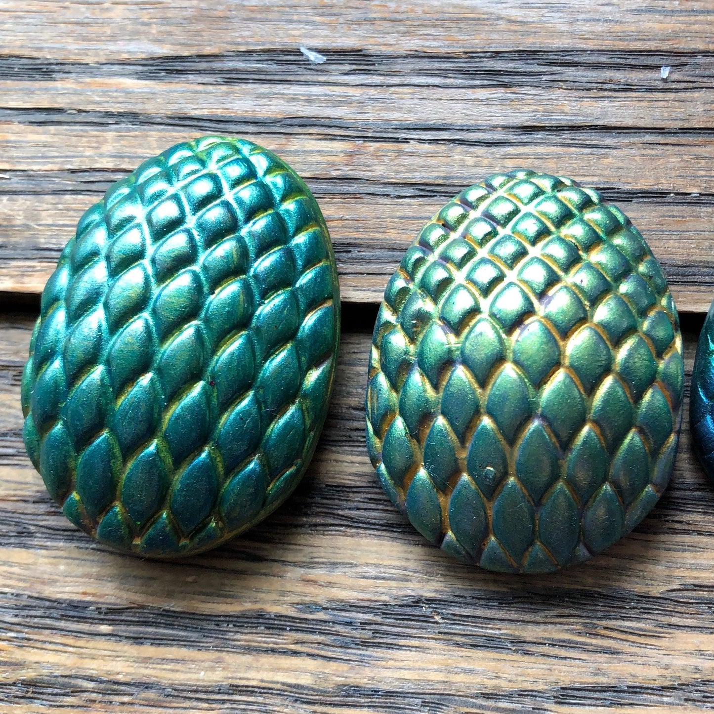 Dragon egg cabochon cutter set, including roller - made for use with polymer clay
