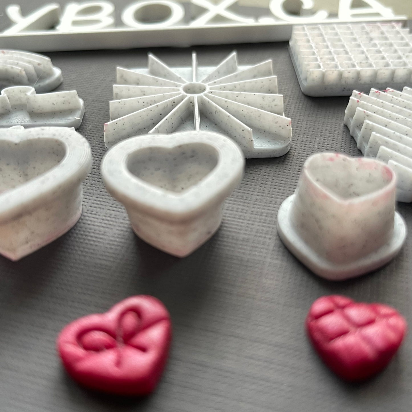 I Heart These stamps and cutters - made for use with polymer clay