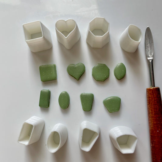 Mixed stud cutters set 1 - made for polymer clay