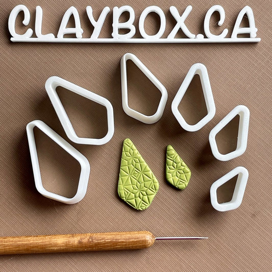 Diamond (rounded corners) cutter set - made for use with polymer clay