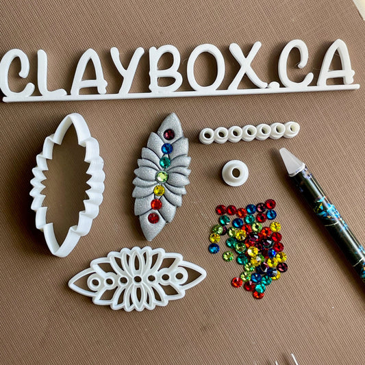 Chakra stamp and cutter set - made for use with polymer clay