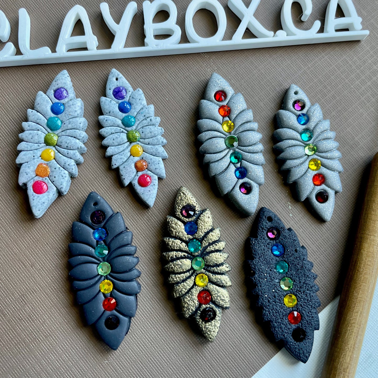 Chakra stamp and cutter set - made for use with polymer clay
